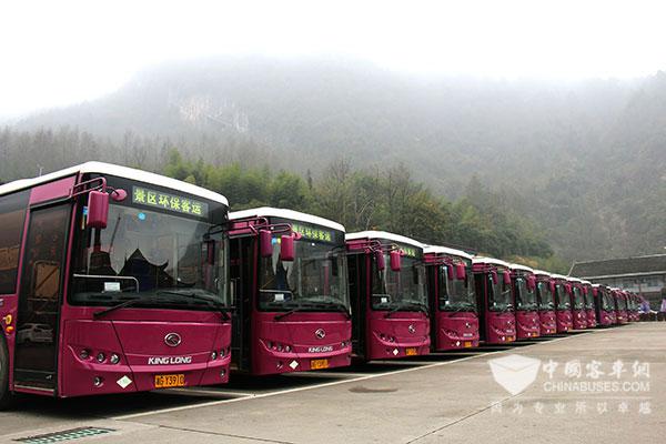 張家界易程天下環保客運有限公司的環保公交車隊