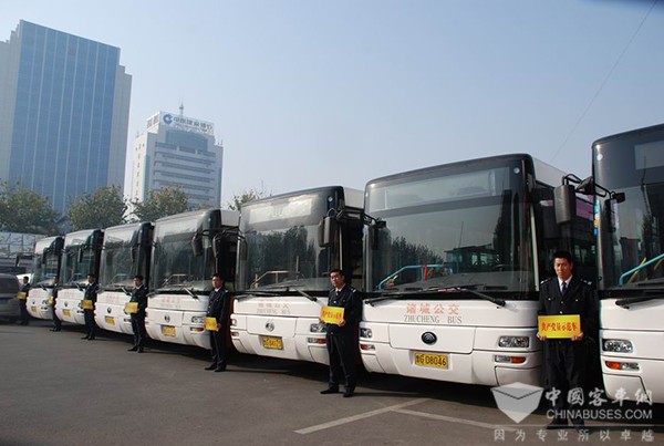 山東：諸城市首批72輛純電動公交車投入運營