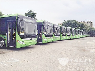 河南開封：40輛新能源公交車即將投入運營