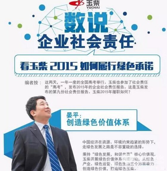 數說企業社會責任 看玉柴2015如何履行綠色承諾