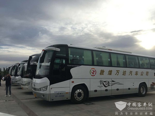 20輛海格新能源車助力敦煌莫高窟生態游