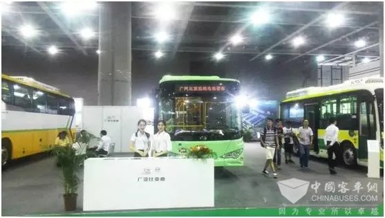 廣汽比亞迪純電動客車參加廣州國際新能源汽車展