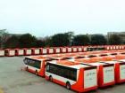 搭載機器人的300臺中車時代電動車純電動客車交付