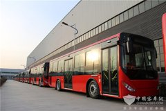 新年迎來“中國紅”，俄羅斯喜迎中通公交車
