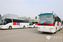 首批20臺海格流動(dòng)診所車輛啟航援柬