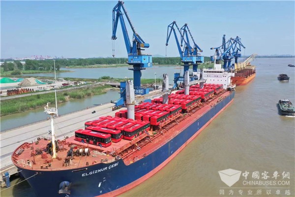 “一帶一路”再添新綠! 蘇州金龍首批超100臺公交陸續交付巴基斯坦