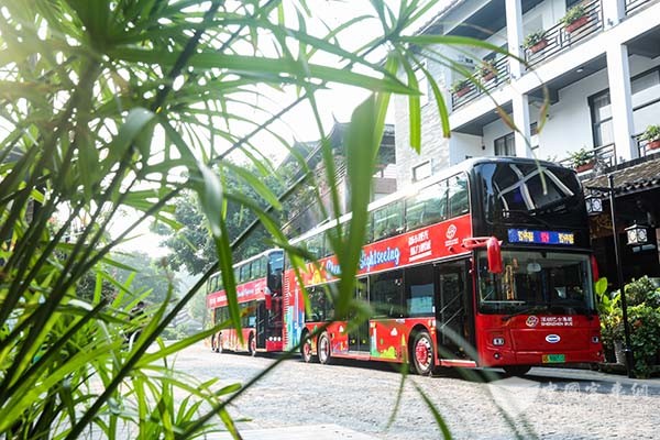 深圳旅游觀光巴士 開沃 純電動(dòng)雙層巴士