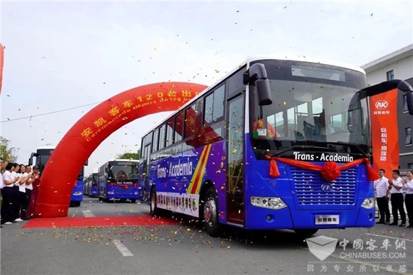 120臺(tái)安凱客車(chē)遠(yuǎn)航剛果金 達(dá)成中國(guó)客車(chē)出口該國(guó)最大單！