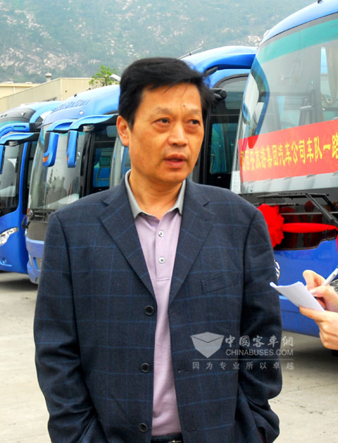 西安旅游集團汽車公司費長安總經理接受采訪
