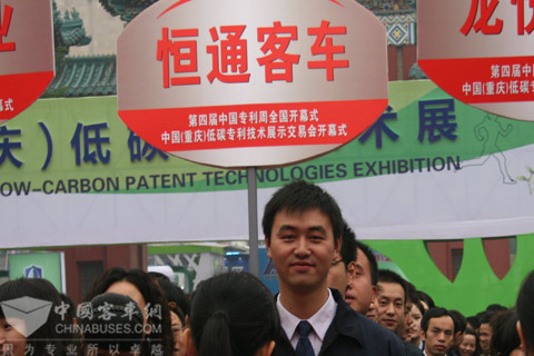 恒通新能源客車中國專利周上放光彩