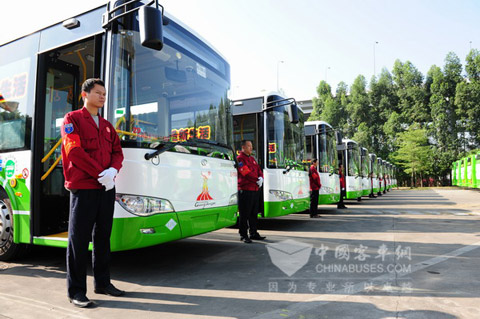 118輛大金龍無障礙公交車投入亞運服務