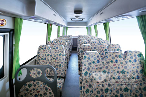 海格智慧安全校車內飾.