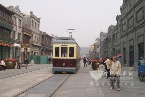 現(xiàn)如今前門大街的當(dāng)當(dāng)車